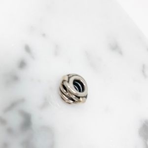 Sterling silver and 14k gold charm for Pandora
